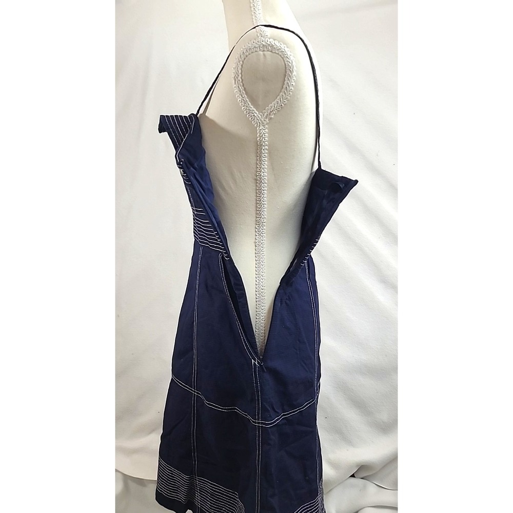 Anthropologie Maeve Sailor Dress Sz 6 Navy Blue - Picture 6 of 15